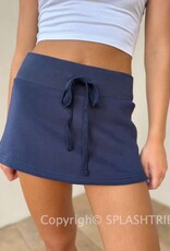 Fleece Skort Mini Skirt