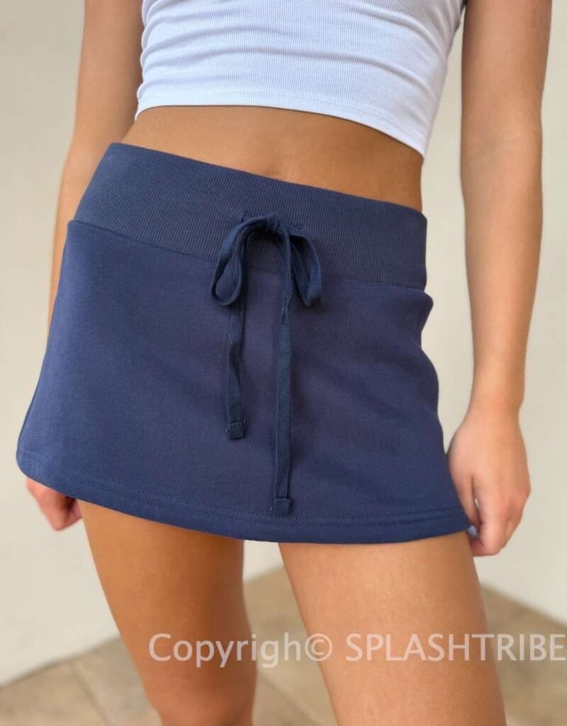 Fleece Skort Mini Skirt
