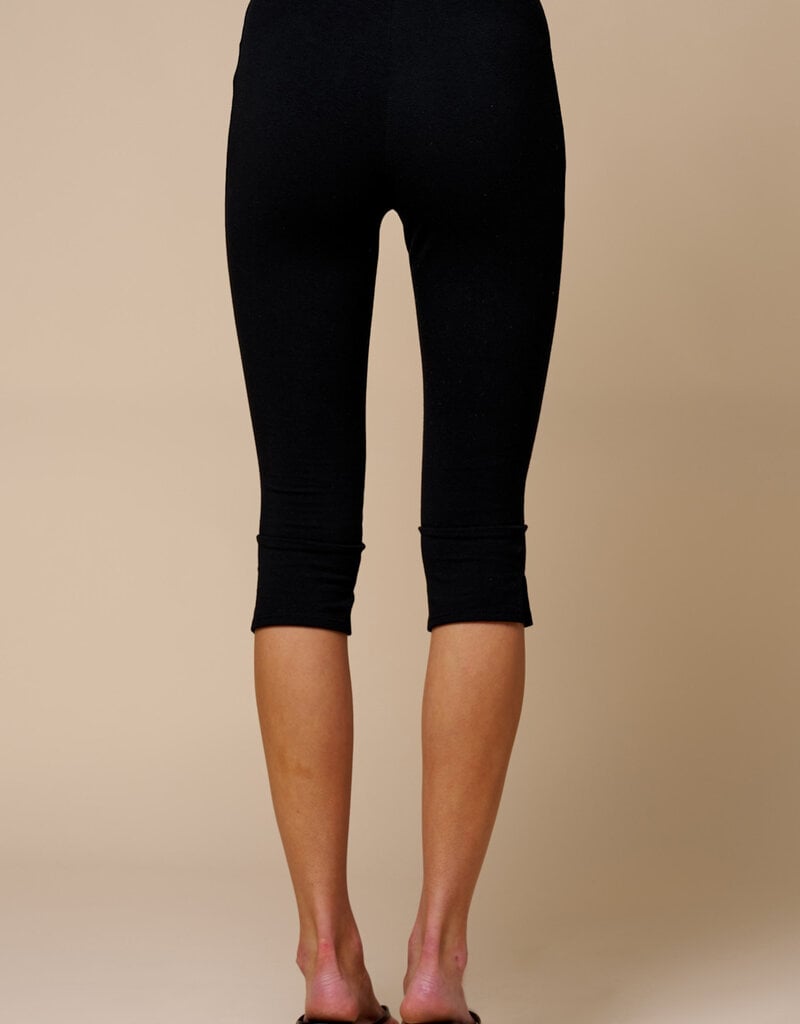 Kora Knit Capri Pants With Side Slit