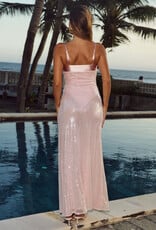Illiana Sequin Bodysuit Maxi Dress