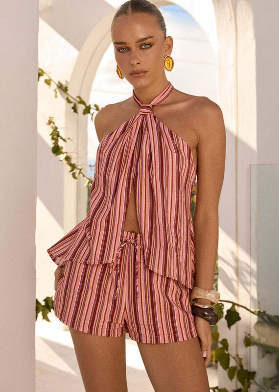 Koah Knotted Front Split Top