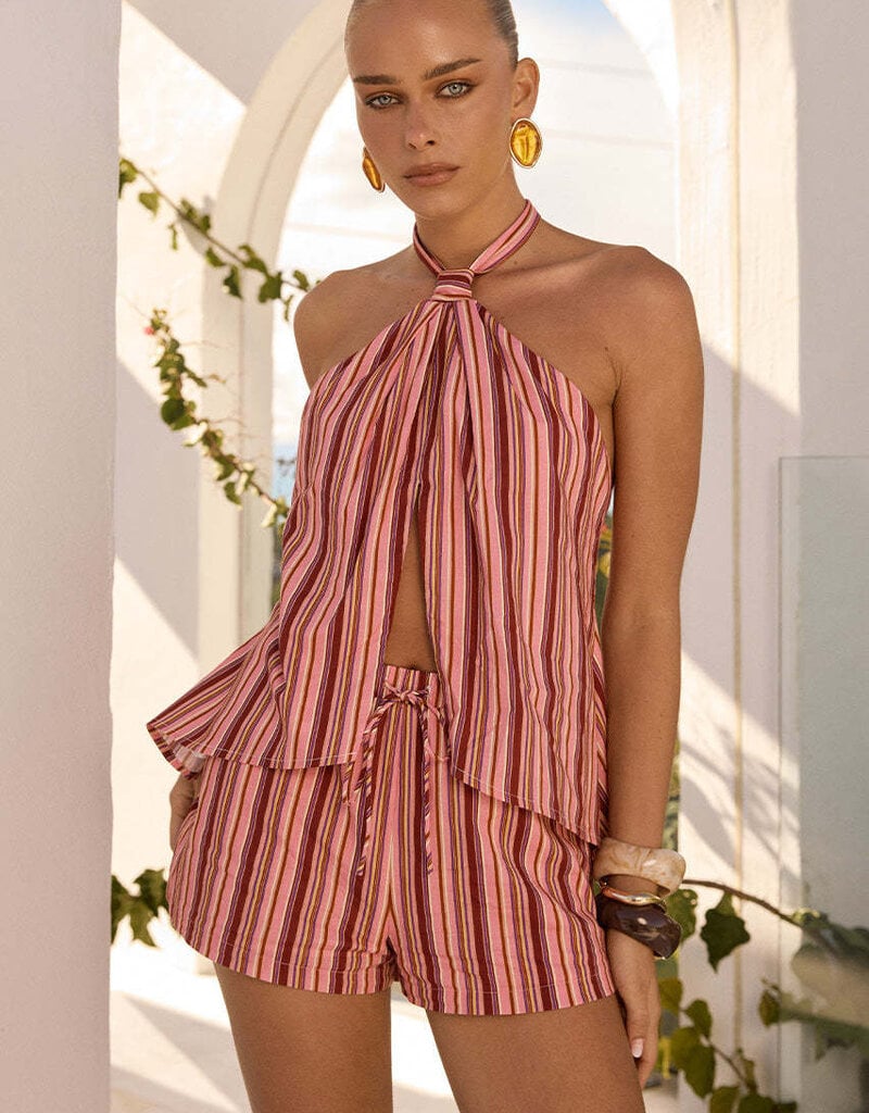 Koah Knotted Front Split Top