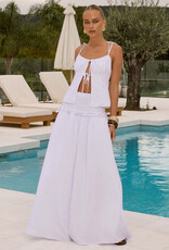 Maree Shirred Drop Waist Maxi Skirt
