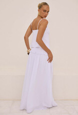 Maree Shirred Drop Waist Maxi Skirt