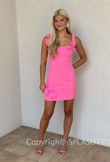 Elliatt Trompe 3D Floral Mini Dress