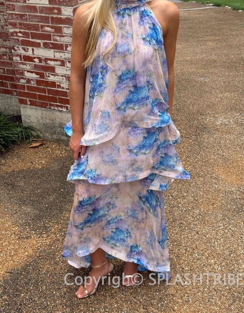 Elliatt Briony Tiered Floral Maxi Dress Gown
