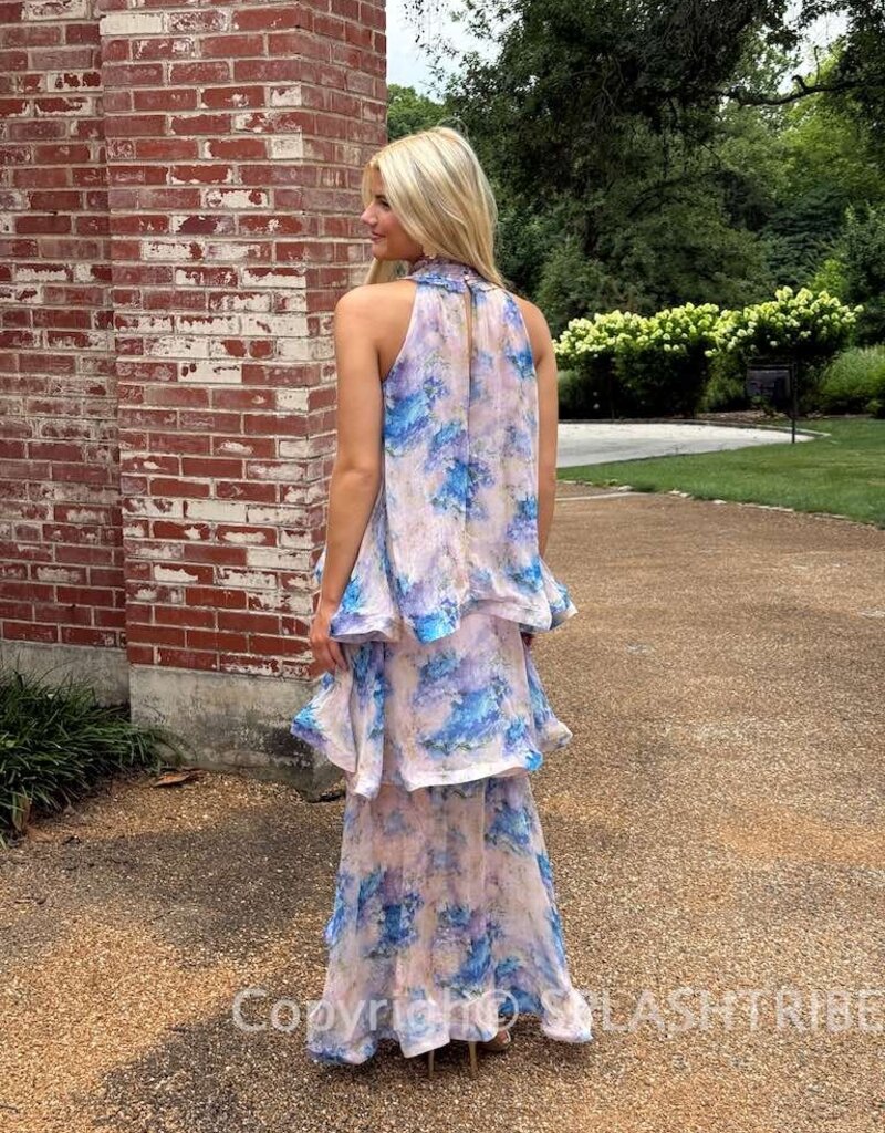 Elliatt Briony Tiered Floral Maxi Dress Gown