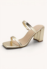 Josie Double Flat Strap Chunky Heels