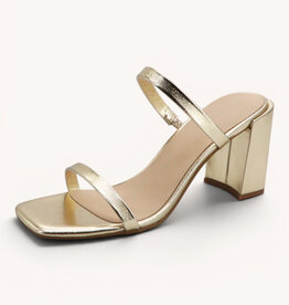 Josie Double Flat Strap Chunky Heels