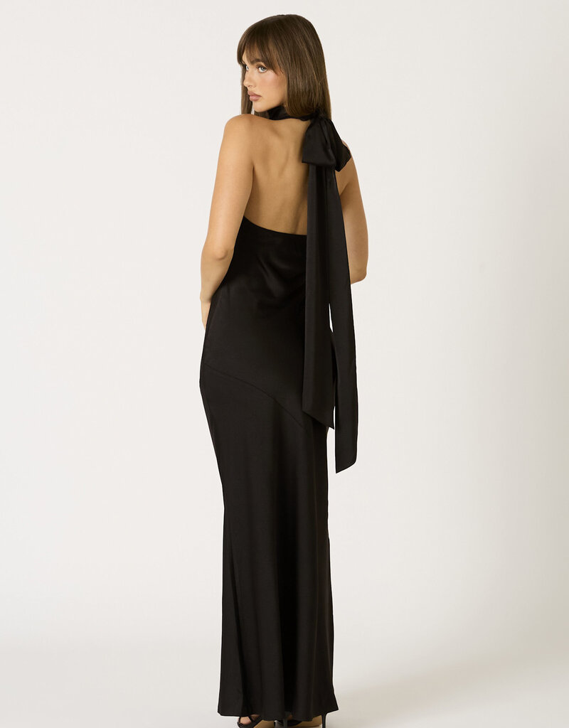 Avery High Neck Halter Maxi Dress