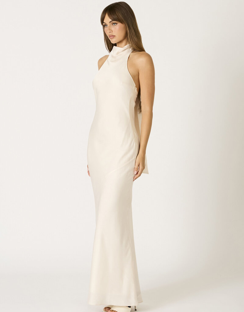 Avery High Neck Halter Maxi Dress