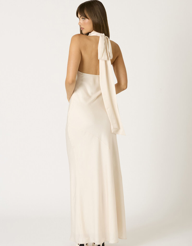 Avery High Neck Halter Maxi Dress