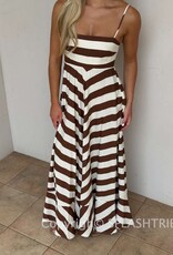 Audrey Cami Strap Striped Maxi Dress