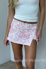 Mantra Tile One Side Slit Mini Skort