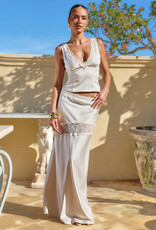 Amara Lace Trim Maxi Skirt