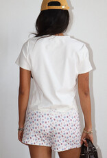 Lace Trim Short Sleeve Tee