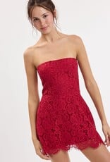 Juliette Strapless Lace Mini Dress
