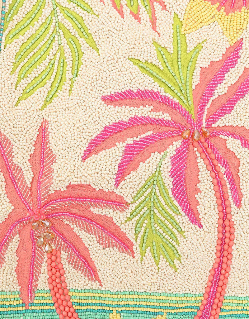 Palms Away Embellished Tote
