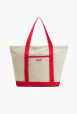 Postcard From Italy Destination Beaded Tote
