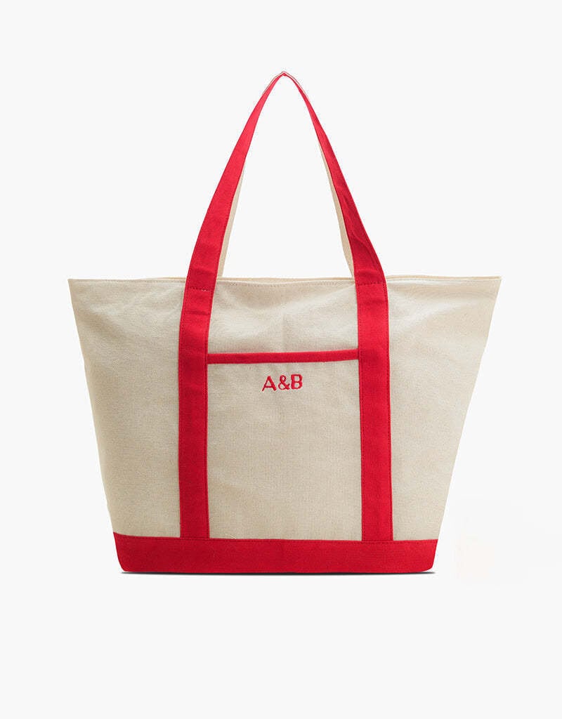 Postcard From Italy Destination Beaded Tote