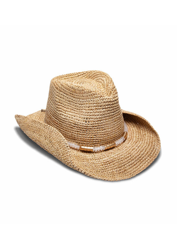 Chrysta Hat Nat/Gold