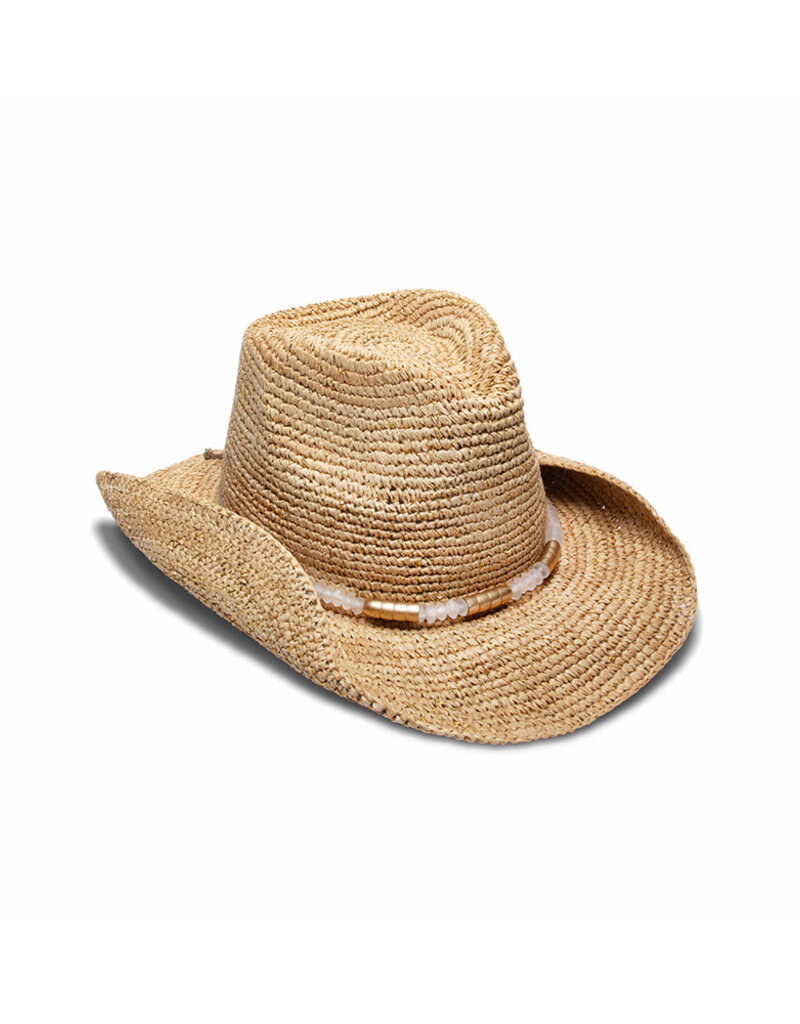 Chrysta Hat Nat/Gold