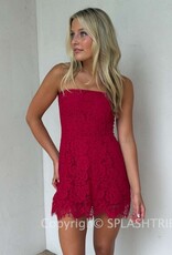 Juliette Strapless Lace Mini Dress