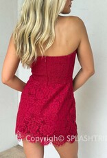 Juliette Strapless Lace Mini Dress