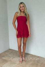 Juliette Strapless Lace Mini Dress