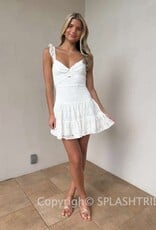 Bree Lace Tie Back Mini Dress
