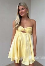 Ada Shimmer Twist Bust Mini Dress