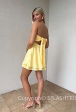 Ada Shimmer Twist Bust Mini Dress