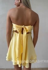Ada Shimmer Twist Bust Mini Dress