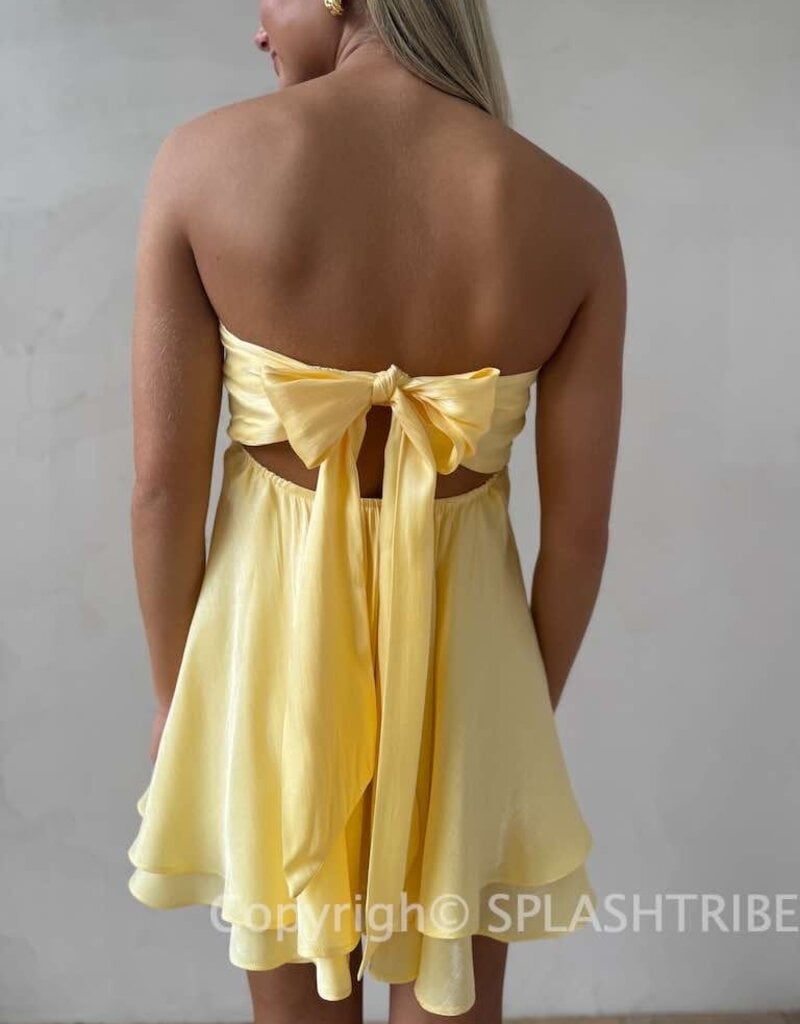 Ada Shimmer Twist Bust Mini Dress