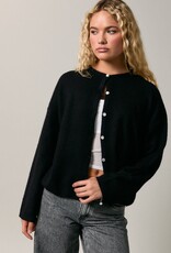 Long Sleeve Crew Neck Sweater Cardigan