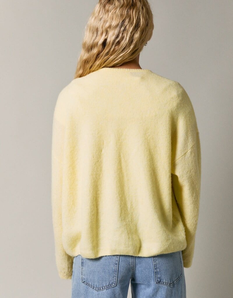 Long Sleeve Crew Neck Sweater Cardigan