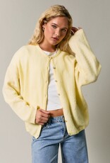 Long Sleeve Crew Neck Sweater Cardigan