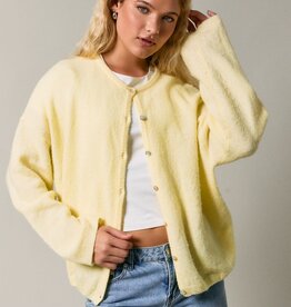 Long Sleeve Crew Neck Sweater Cardigan