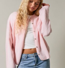 Long Sleeve Crew Neck Sweater Cardigan