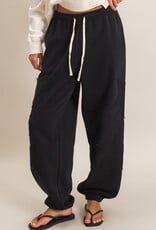 Essential Star Patch Fleece Jogger Pants