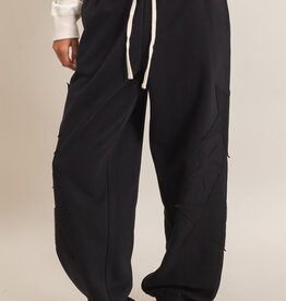 Essential Star Patch Fleece Jogger Pants