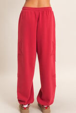 Essential Star Patch Fleece Jogger Pants