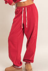 Essential Star Patch Fleece Jogger Pants