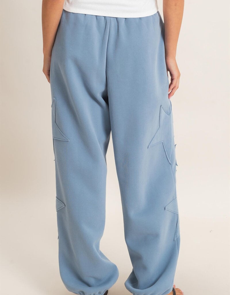 Essential Star Patch Fleece Jogger Pants