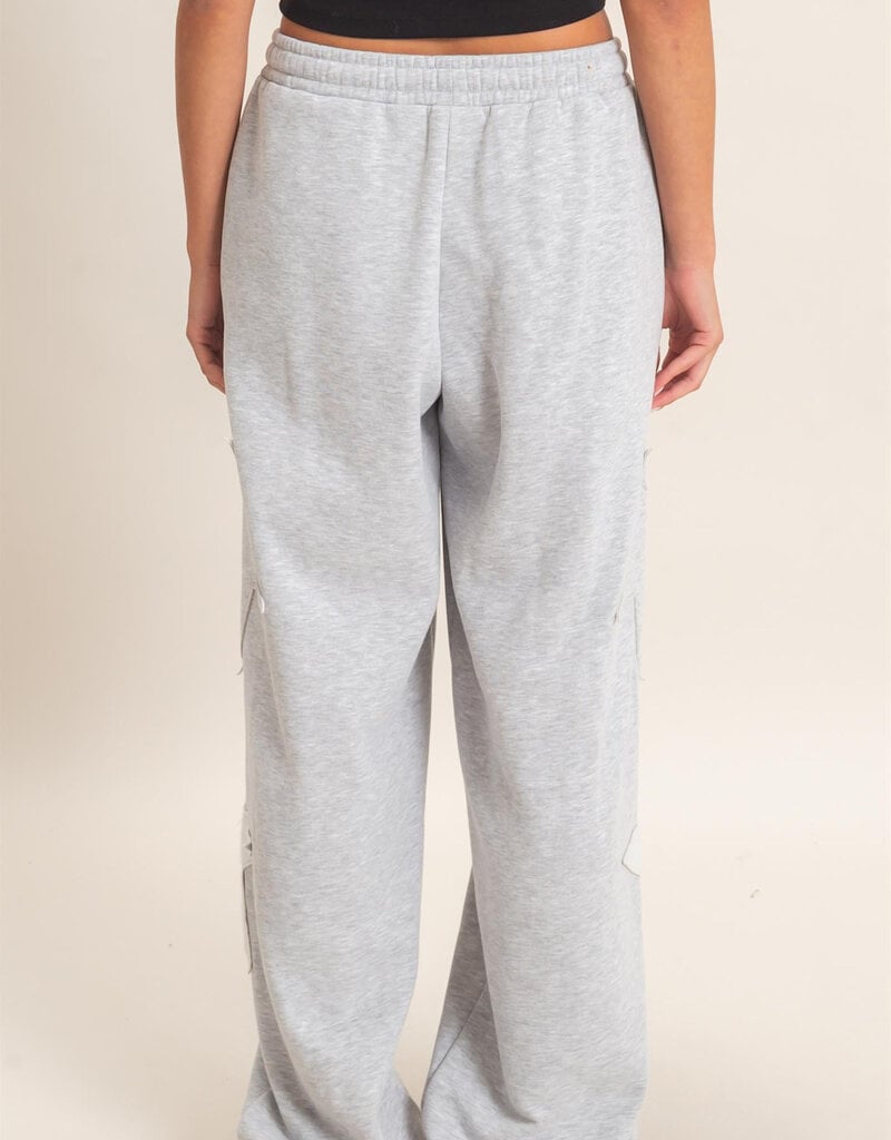 Essential Star Patch Fleece Jogger Pants