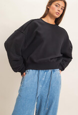 Essential Star Patch Fleece Crewneck Sweatshirt