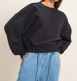 Essential Star Patch Fleece Crewneck Sweatshirt