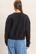 Essential Star Patch Fleece Crewneck Sweatshirt