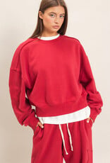 Essential Star Patch Fleece Crewneck Sweatshirt