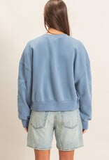 Essential Star Patch Fleece Crewneck Sweatshirt
